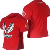 Fluory Bad Eyes Muay Thai Kickboks T-Shirt Rood maat XL