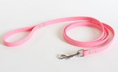 Biothane hondenriem - pastel roze - 2 meter lang - 16 mm breed - met handvat