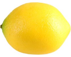 Kunstfruit - citroen - geel - 7 cm - namaak/nep fruit - verzwaard - kunststof decoratie