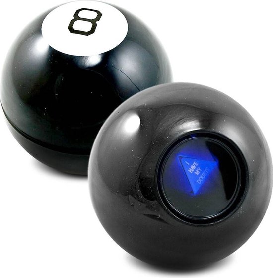Thumbnail van een extra afbeelding van het spel Mystic Magic 8 Ball - Toekomst Voorspel Bal - Vragenspel - Geeft Antwoord Op Al Je Levensvragen - Biljartbal Design - Zwart