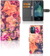 Flipcase Nokia G11 | G21 Telefoon Hoesje Cadeau voor Moeder Bosje Bloemen