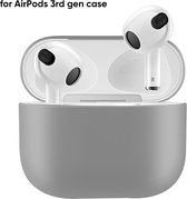 "Geschikt" voor Apple AirPods 3 Hoesje  in het Grijs