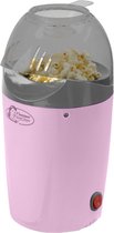 Bestron Popcorn machine voor het maken van 50 gr. popcorn, hetelucht Popcorn maker voor popcorn in 2 minuten, vetvrij, 1200 Watt, kleur: roze