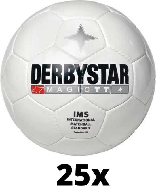 Derbystar Senior voetbal Classic TT II wit/zwart maat 5