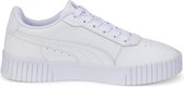 PUMA Carina 2,0 Jr Meisjes Sneakers - Wit/Zilver - Maat 38,5