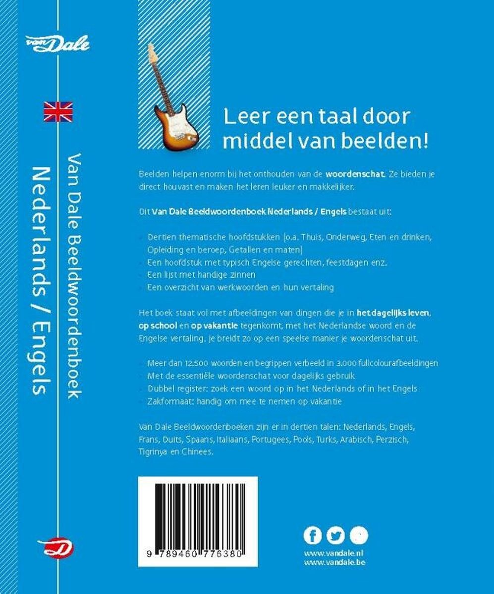 Van Dale Beeldwoordenboek Nederlands/English - back cover
