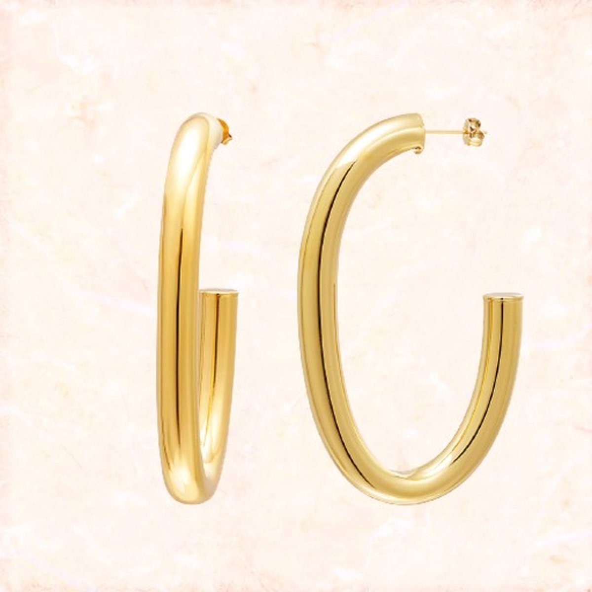 Jobo by Jet - Cheerful earrings – Goud - Dames oorbellen - Prachtige waterproef oorbellen - Ringen