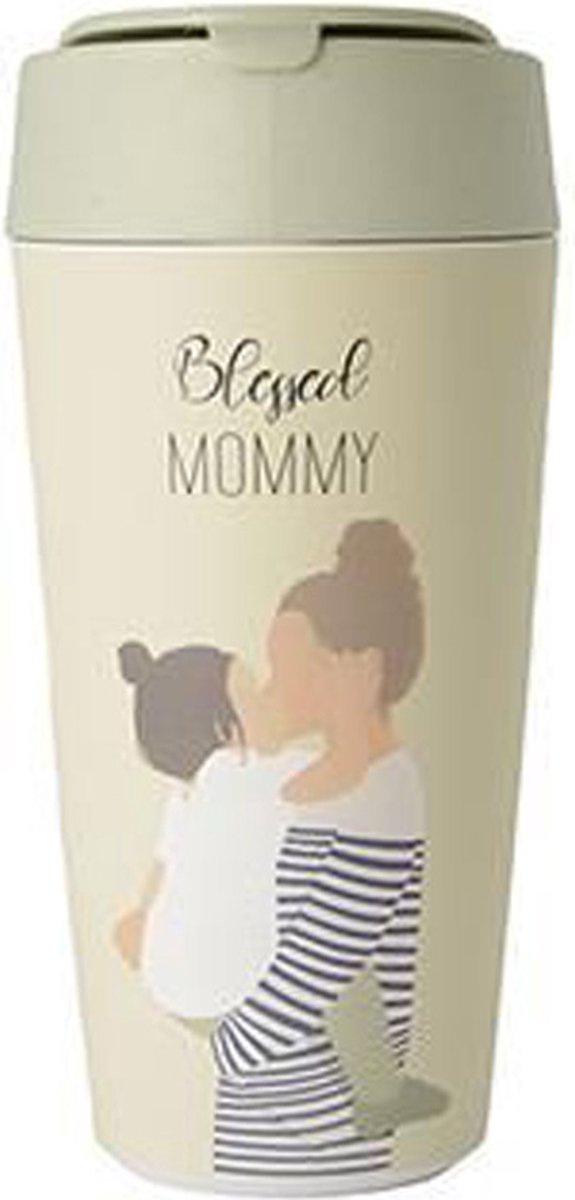 PLA/plant bioloco beker to go - Blessed Mommy - 420ml