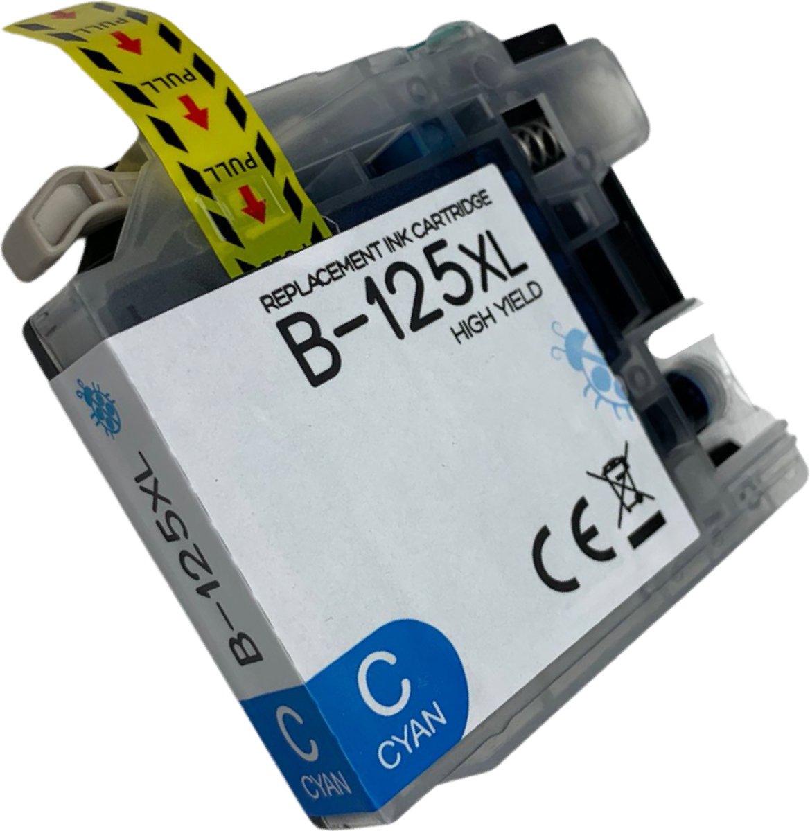 Inktplace Huismerk LC125XL inkt cartridge Cyan / Blauw geschikt voor Brother