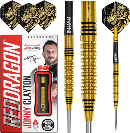 Red Dragon Jonny Clayton Gold 90% - Dartpijlen van Red Dragon — afbeelding 3