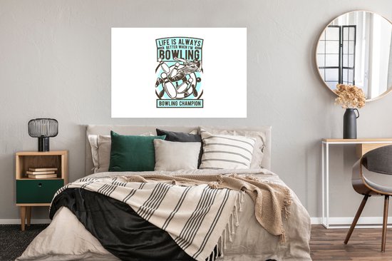 Affiche Bowling - Sport- Vintage - 120x80 cm