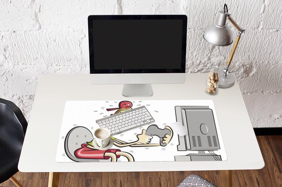Muismat XXL 100x50 cm - Bureau onderlegger - Bureau mat Gamer - Televisie - Console - Bureaumat - Gaming mousepad xl - Bureaulegger groot - Computer deskmat - Geschikt voor Gaming Muis en Gaming PC set-up