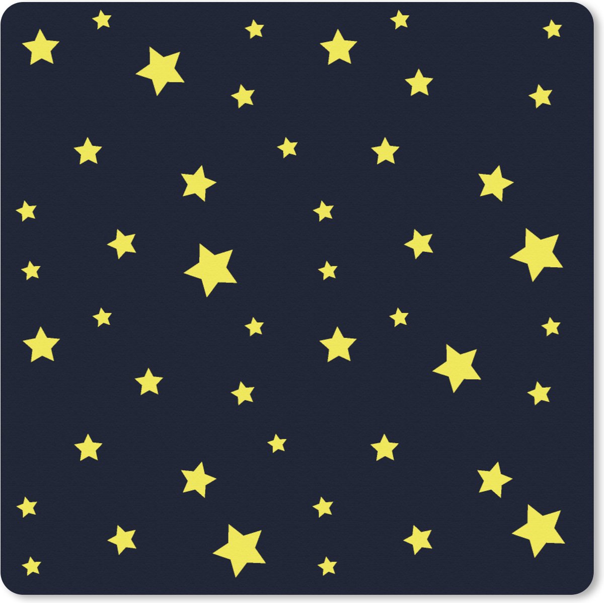 Muismat XXL 40x40 cm - Bureau onderlegger - Bureau mat Sterrenhemel - Nacht - Patronen - Bureaumat - Gaming mousepad xl - Bureaulegger groot - Computer deskmat