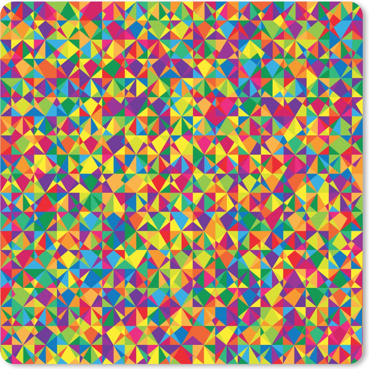 Muismat XXL 40x40 cm - Bureau onderlegger - Bureau mat Patronen - Kleuren - Regenboog - Abstract - Bureaumat - Gaming mousepad xl - Bureaulegger groot - Computer deskmat
