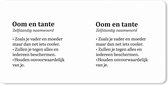 Muismat XXL - Bureau onderlegger - Bureau mat - Spreuken - Quotes - 'Oom en tante' - 100x50 cm - XXL muismat
