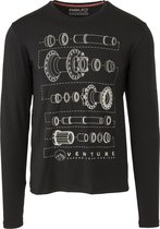 Performance Long Sleeve T-shirt Venture Unisex - Zwart - XXL