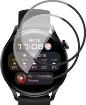 Screenprotector geschikt voor Huawei Watch 3 - PET Glasfolie Full Screen Protector - 2 Stuks