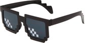 Thug Life Bril - Festivalbril - Partybril - 3 stuks - Pixelbril - Pixels - Zwart - Bril - Zonnebril - Verkleedkleding - Feestbril