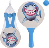 Ensemble de ballons de plage Shark pour enfants - Ballons de plage - Raquettes/ raquettes et balle - Jeu de balles de Tennis