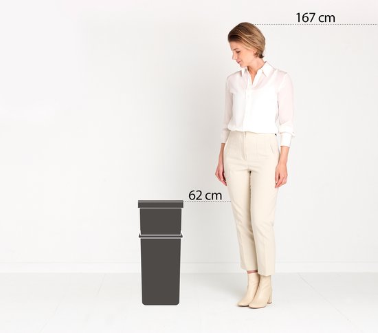 Brabantia Sort & Go poubelle 40 litres - Dark Grey