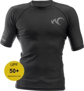 Watrflag Rash Guard UV shirt - Barcelona - Unisex - Bodyfit - Zwart - L