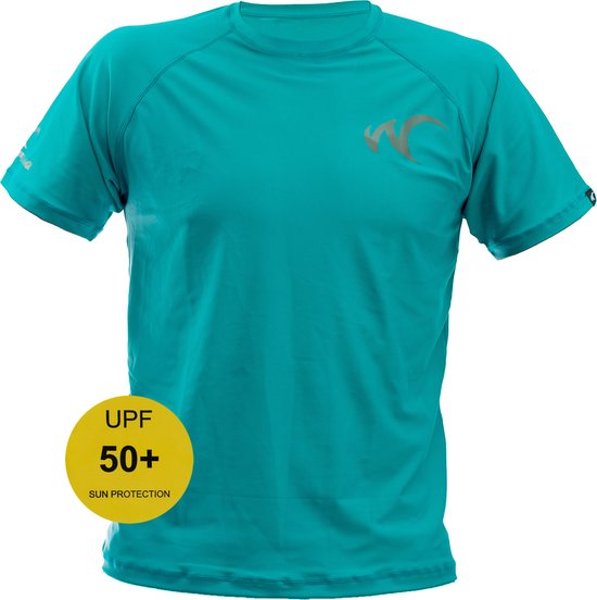 Foto: Watrflag rashguard cadiz heren blauw uv beschermend surf shirt regular fit m