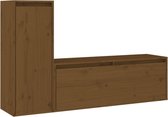 vidaXL - Tv-meubelen - 2 - st - massief - grenenhout - honingbruin