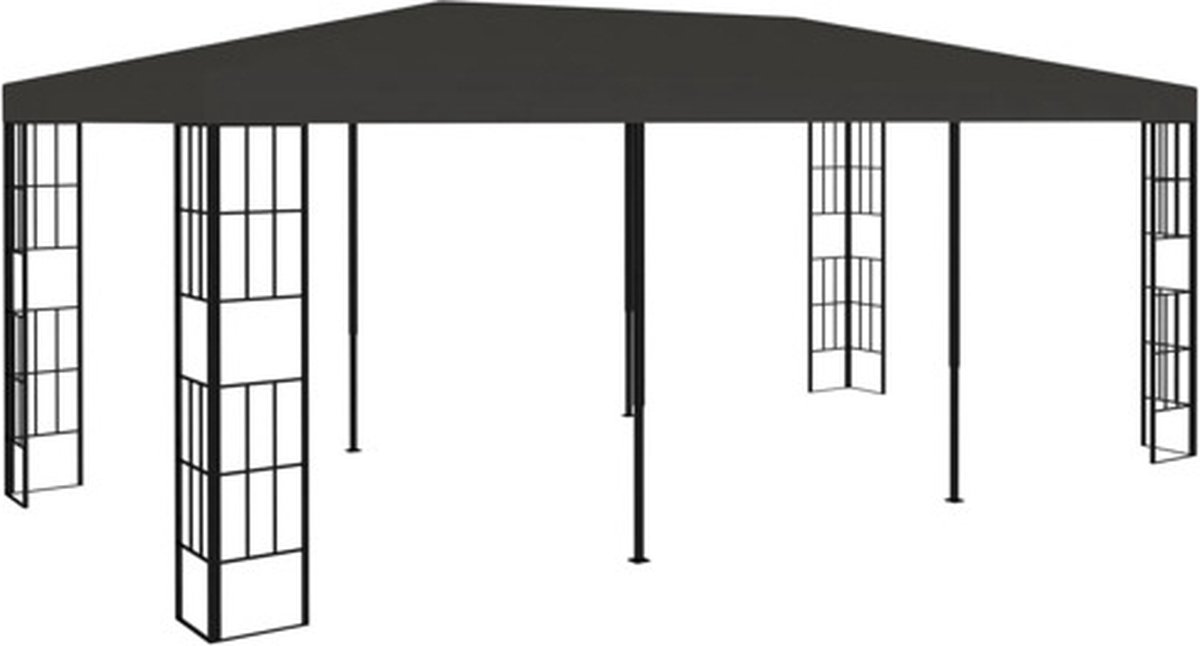 Vidaxl Tuinpaviljoen Antraciet 3 X 6 M Paviljoen