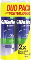 Gillette Series Sensitive Scheergel Mannen - 2x200 ml
