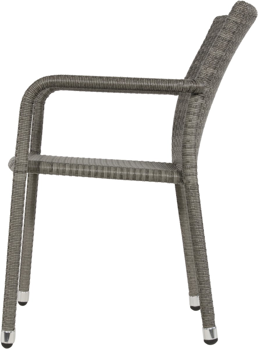 Lesli Living Sol stackable garden chair - grey