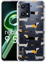 Realme 9 5G Hoesje Teckels - Designed by Cazy