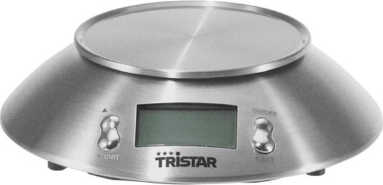 Balance de cuisine électronique jusqu'à 5 kg gris Tristar 