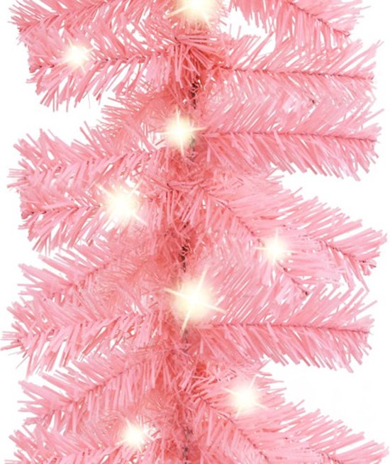 Guirlande de Noël avec LED 10 m rose | bol.com
