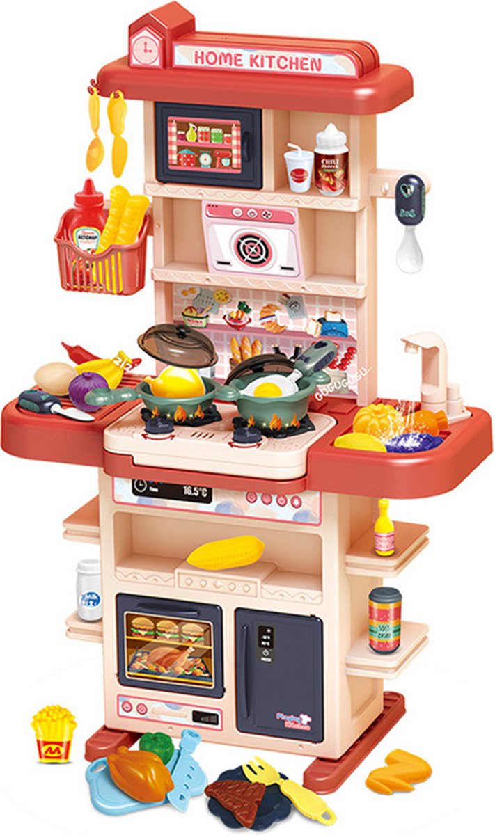 Kinder speelgoed - Keuken - Speelgoedkeukentje - 43 delig - Oranje