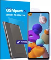 Display Folie Case Friendly Screenprotector Geschikt voor Samsung Galaxy A21s