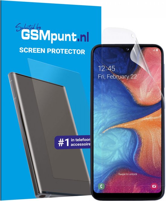 Display Folie Case Friendly Screenprotector Geschikt voor Samsung Galaxy A20E