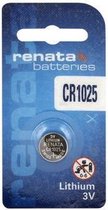 Renata Lithium Batterij - Knoopcel - CR1025 - 1 stuks - 3V - Made in Switzerland