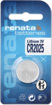 Renata Lithium Batterij - Knoopcel - CR2025 - 1 stuks - 3V - Made in China