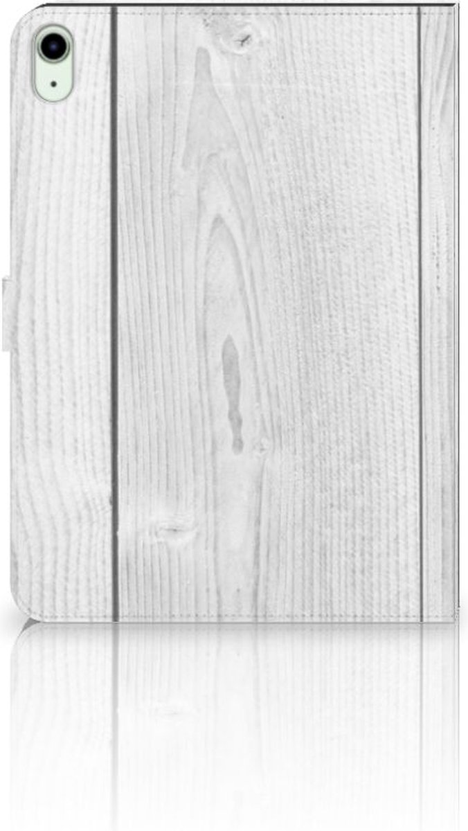 iPad Air (2020/2022) 10.9 inch Tablet Book Cover White Wood