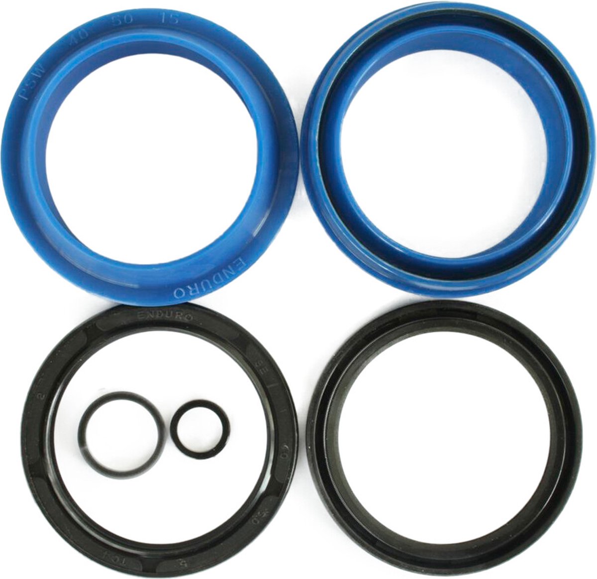Enduro Bearings FK-6653 Afdichtingsset voor Fox 40mm, blauw/zwart
