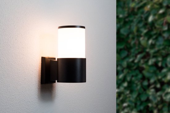 Groenovatie Buiten Wandlamp - Modern Design - E27 Fitting - Waterdicht IP54 - Mat Zwart