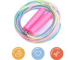 foto van Jobber - Lang springtouw kinderen - Regenboog - Unicorn - 5 meter