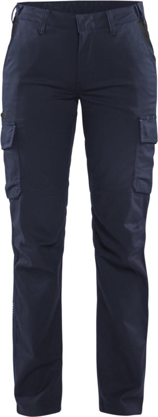 Blaklader Pantalon de travail industriel pour femme stretch 7144-1832 - Bleu marine foncé / Zwart - C40