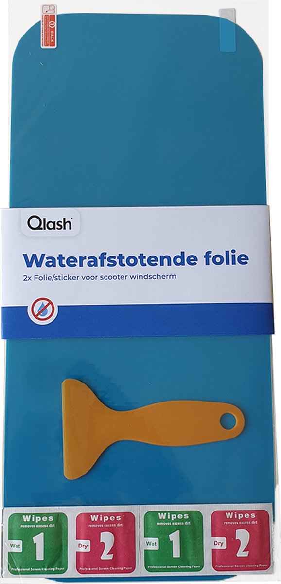 2 stuks Waterafstotende folie windscherm - Anti regen scooter sticker - regen sticker scooter - scooterhoes – foto 5