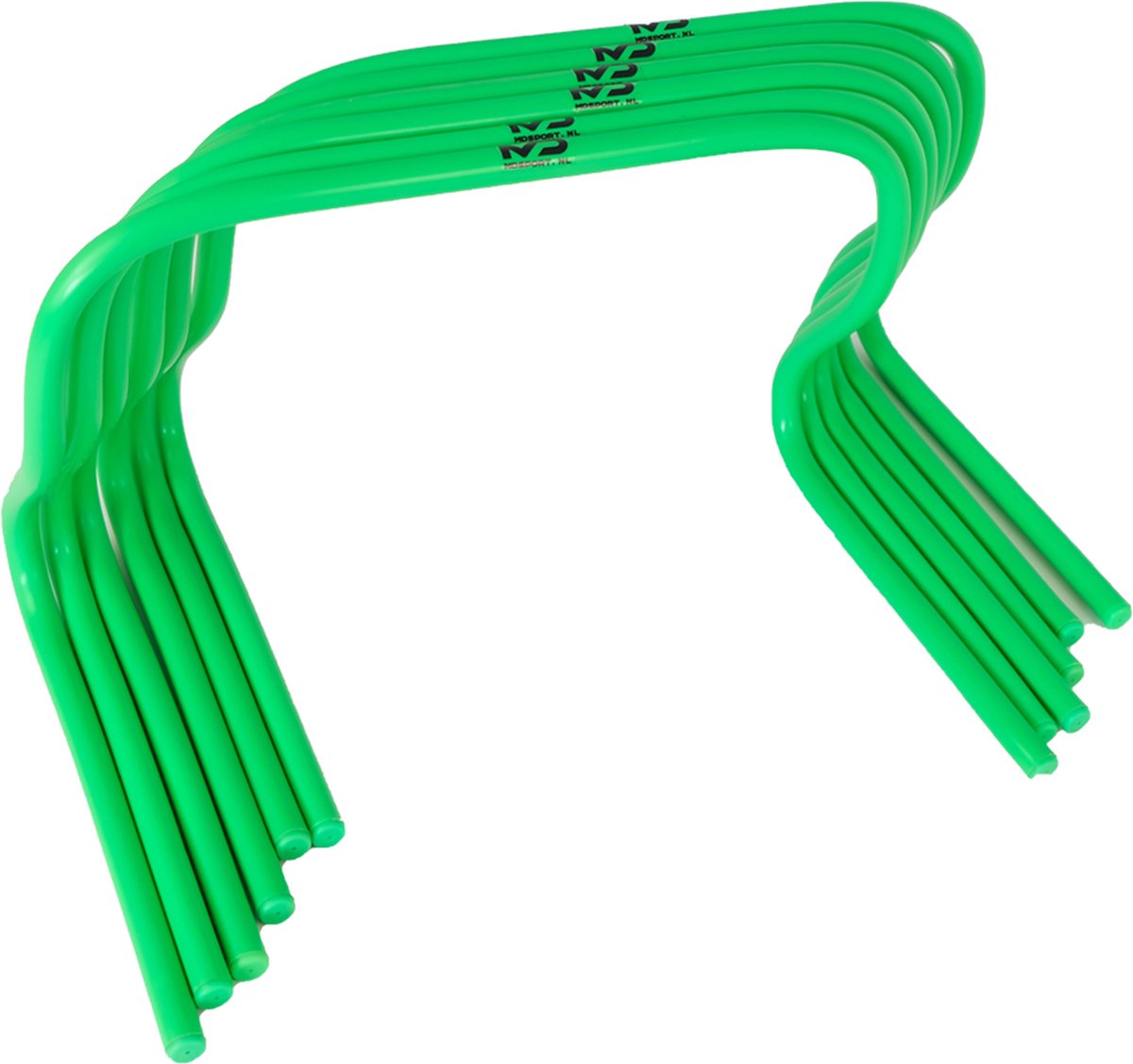 MDsport- Snelheidshordes - 30 cm - Set van 6 - Groen