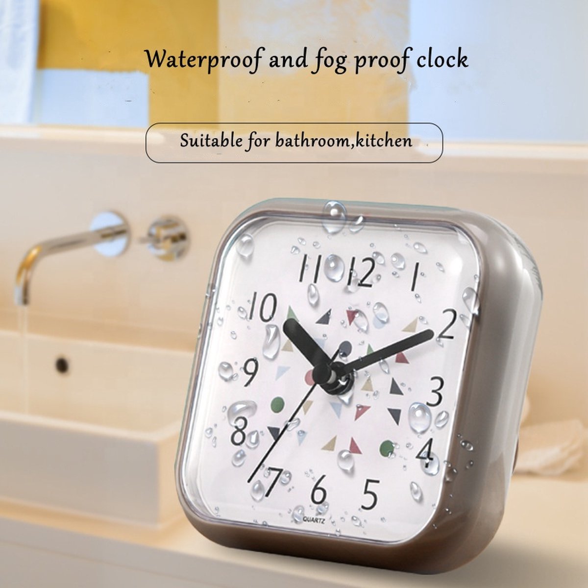 Douche klok (2022 Model) Badkamerklokje Badkamer Klok Waterdicht