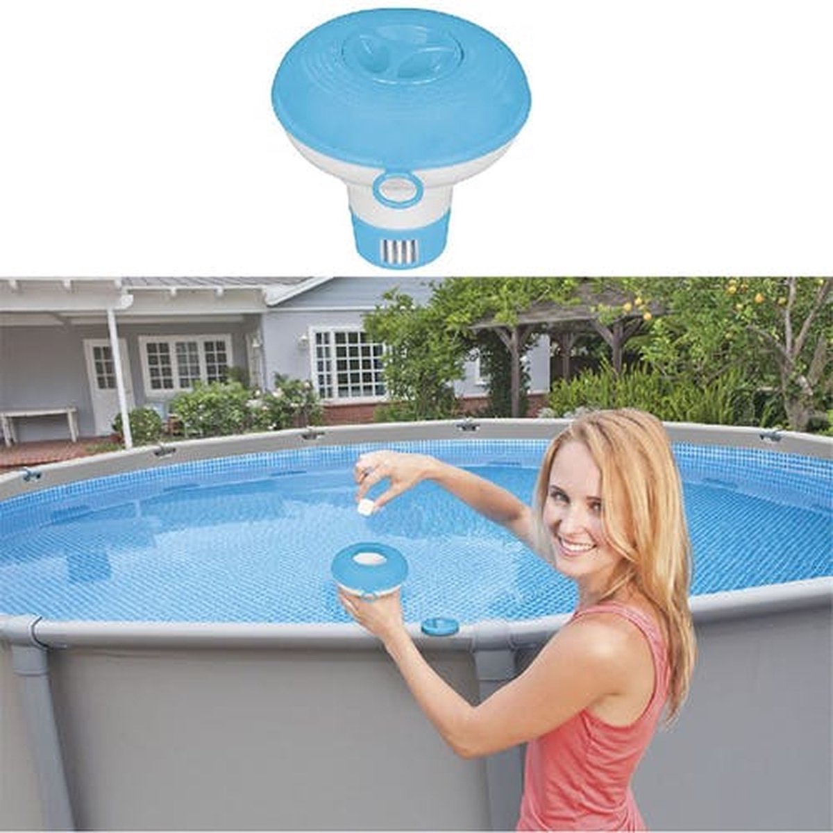 Électrolyseur/Flotteur de chlore 12,7 cm - Flotteur de chlore Intex ...