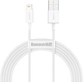 Baseus 0.25m USB naar Lightning Kabel 2,4A Wit ( CALYS-02)