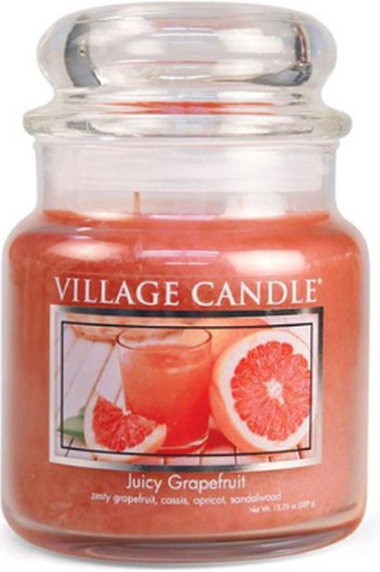 Village Candle Medium Jar Juicy Grapefruit