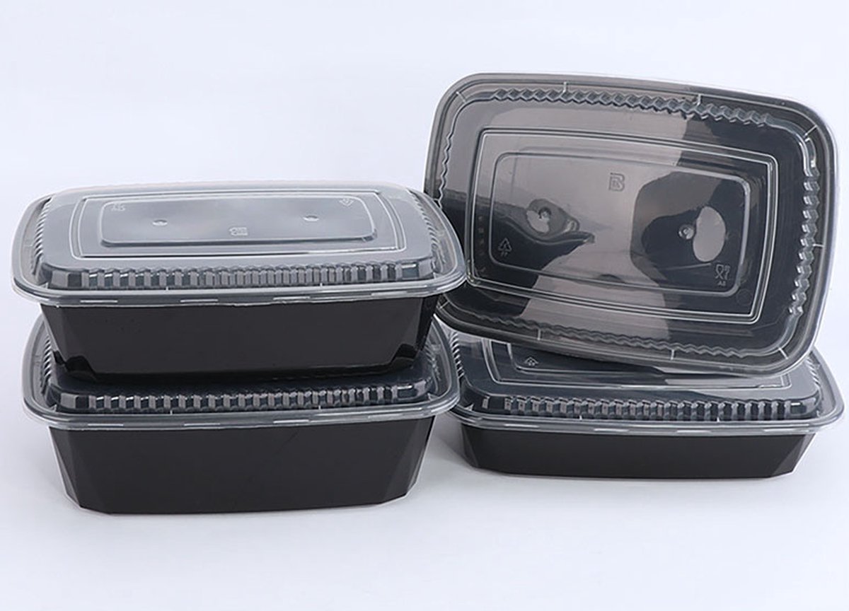 14x Voedselbakjes 1L - Vershoudbakjes - Diepvriesbakjes - Eten Opslaan Bakjes - Meal Prep - Plastic Magnetronbakjes - Lunchbox Met Deksel